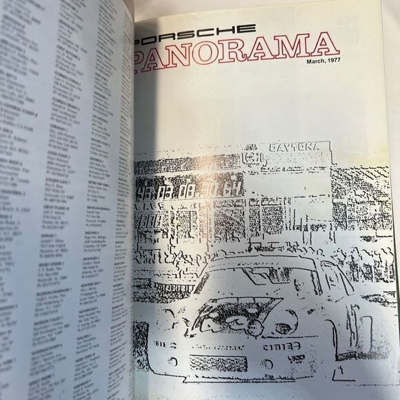 Porsche Panoramic Hardcover Bounded Magazines Vintage 1977 JAN-Dec  PCA - Picture 6 of 15